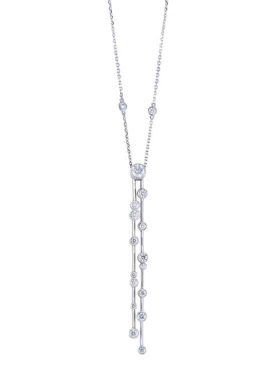 Raindance Double Drop Diamond Pendant