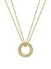 Roulette Small Yellow Gold Diamond Pendant