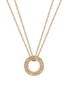 Small Roulette Rose Gold Diamond Pendant