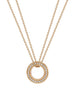 Roulette Small Rose Gold Diamond Pendant