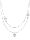 Blossom Classic Long White Gold Necklace