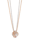 The Knot Rose and White Gold Diamond Pendant