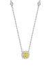 Yellow Diamond Vintage Cushion Pendant