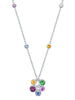 Raindance Rainbow Watercolour White Gold Pendant