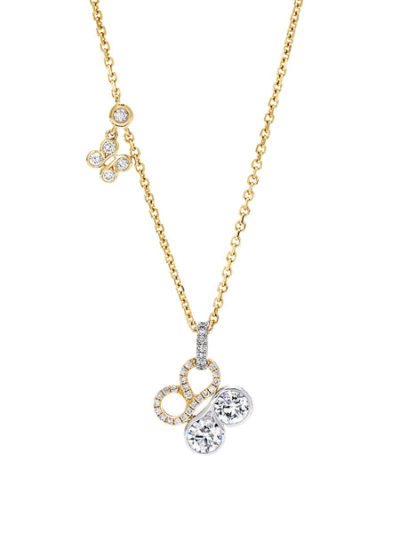 Be Boodles Yellow Gold Diamond Pendant