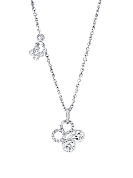 Be Boodles White Gold Diamond Pendant