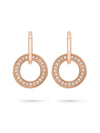 Classic Roulette Rose Gold Diamond Earrings