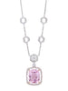 Moroccan Morganite White Gold Pendant