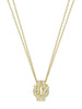 The Knot Yellow Gold Diamond Pendant