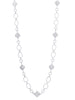 Ashoka Diamond Weave Motif White Gold Necklace