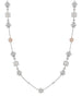 Secret Garden Long Platinum Pink Diamond Necklace