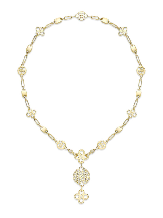 Be Boodles Bold Yellow Gold Diamond Necklace