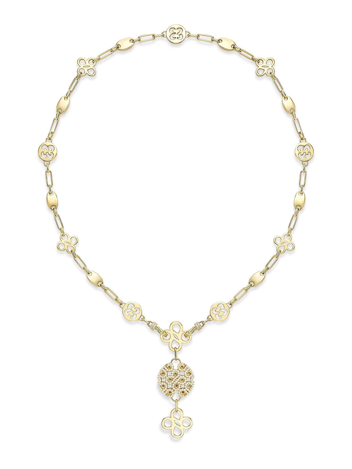 Be Bold Yellow Gold Diamond Necklace | Boodles