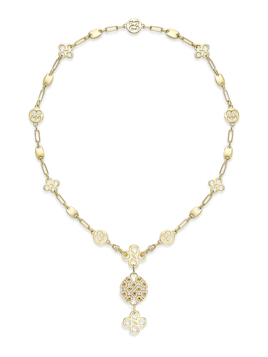 Be Boodles Bold Yellow Gold Diamond Necklace