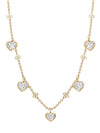 Beach Heart Diamond Yellow Gold Necklace