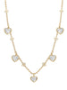 Beach Heart Diamond Yellow Gold Necklace