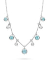 Beach Paraibas Diamond Platinum Necklace