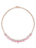 Secret Garden Spinel Diamond Rose Gold Necklace