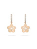 Blossom Mini Rose Gold Diamond Drop Earrings