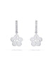 Blossom Mini White Gold Diamond Drop Earrings