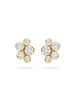 Raindance Classic Cluster Yellow Gold Stud Earrings