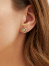 Maymay Rose Yellow Gold Diamond Earrings