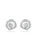 Maymay Rose Large Platinum Diamond Earrings