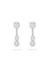 Waterfall Diamond Platinum Small Drop Earrings