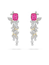 Secret Garden Verdure Rubellite Diamond Earrings