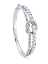 The Knot White Gold Diamond Large Bangle