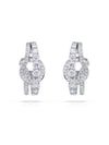 The Knot Large White Gold Diamond Earrings