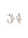 The Knot White and Rose Gold Diamond Earrings