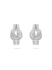 The Knot White Gold Diamond Earrings