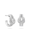 The Knot White Gold Diamond Earrings