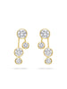 Raindance Large Detachable Double Drop Yellow Gold Earrings