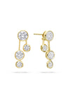 Raindance Large Detachable Double Drop Yellow Gold Earrings