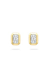 Florentine Ashoka Yellow Gold Diamond Earrings