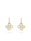 Be Boodles Yellow Gold Diamond Drop Earrings