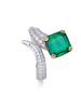 Emerald Snake Design Ring