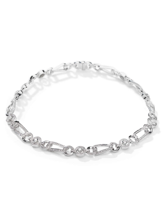 The Knot Open Link White Gold Diamond Collar