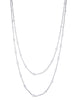 Raindance Double Row Long Diamond Necklace