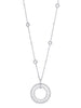 Roulette Large White Gold Diamond Pendant