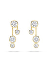 Raindance Detachable Double Drop Yellow Gold Earrings