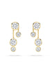 Raindance Detachable Double Drop Yellow Gold Earrings