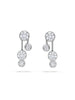 Raindance Large Detachable Double Drop Platinum Earrings