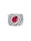 Ruby Impressions Platinum Ring