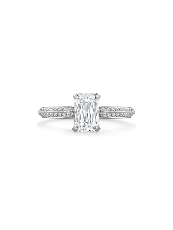 Petal Ashoka Platinum Diamond Engagement Ring