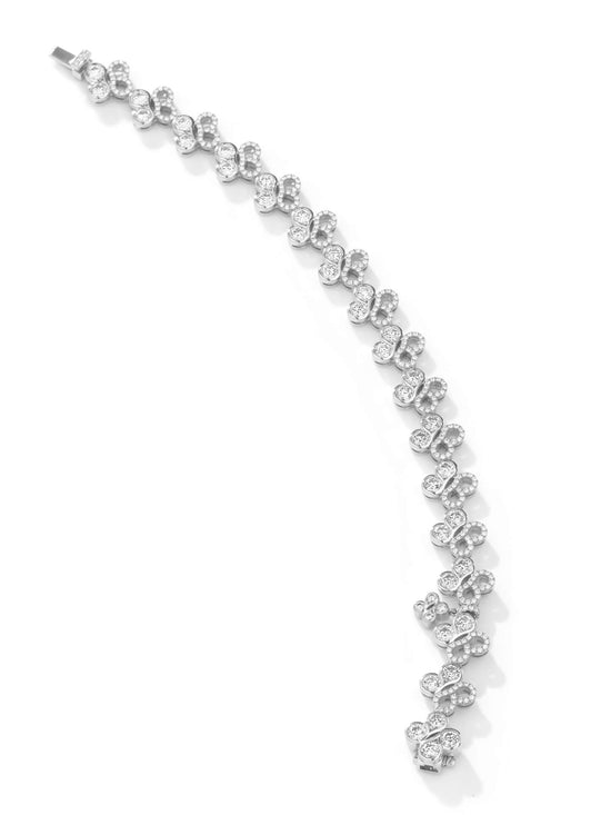 Be Boodles Large White Gold Diamond Bracelet