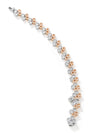 Be Boodles Large Rose Gold Platinum Diamond Bracelet