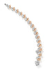 Be Boodles Large Rose Gold Platinum Diamond Bracelet